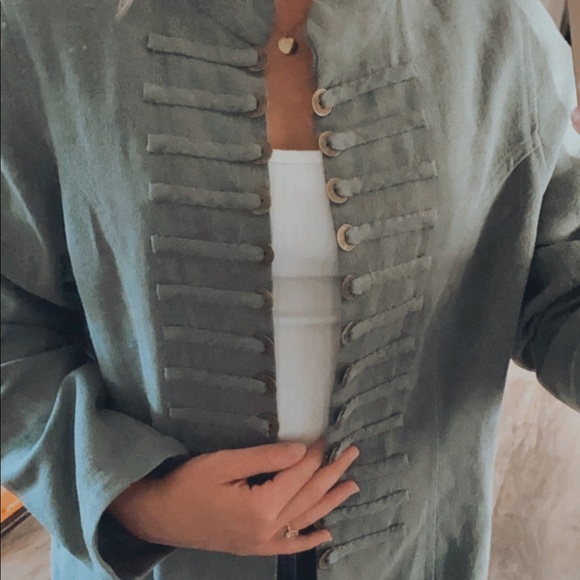 NWOT military inspired coat - Picture 4 of 5